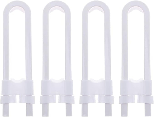 Toyvian 4-pack Childproof Drawer Locks Baby Latches for Kitchen Closet Sliding Doors No Drilling Needed U-shaped Locks