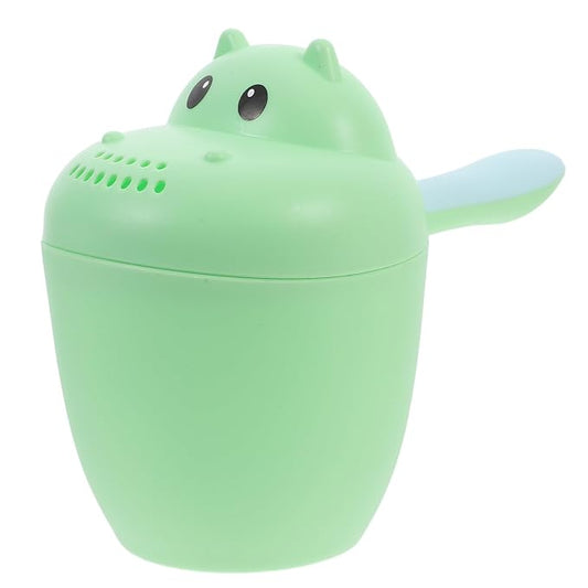 Toyvian Hippo Style Baby Shampoo Rinser Bath Cup Waterfall Rinser Baby Bath Cups for Rinsing Easy to Hold