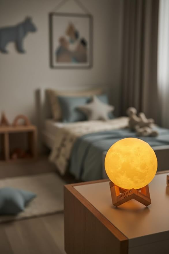 5.9 Inch Moon Lamp for Adults - 16 Color LED Light Up Moon Ball, Large Realistic 3D Night Light with Remote & Timer - Unique Thanksgiving & Gifts