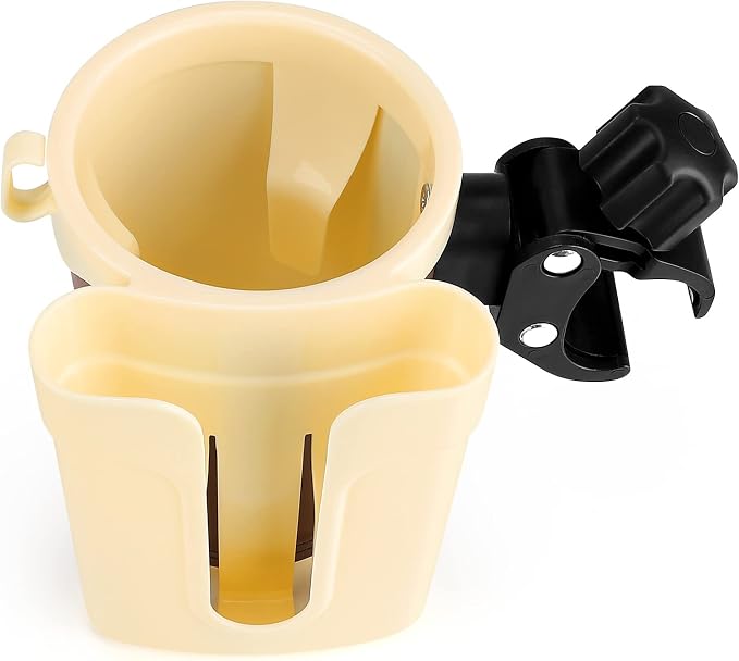 Accmor Stroller Cup Holder with Phone Keys Holder, 3-in-1 Universal Cup Holder, Drinks Bottle Holder for Stroller, Bike, Wheelchair, Walker, Scooter