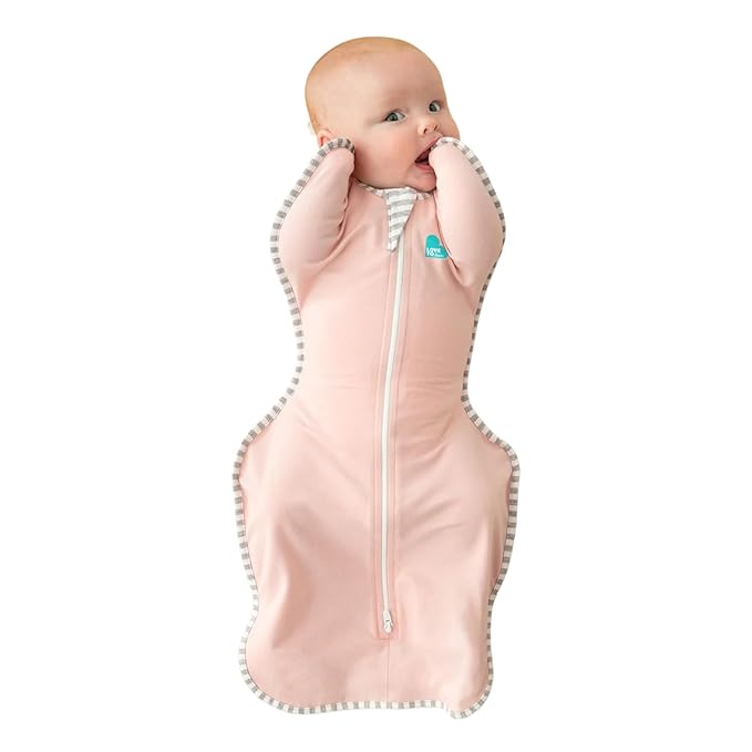 Love to Dream Swaddle UP Self-Soothing Sleep Sack 13-19 lbs., Dramatically Better Sleep, Snug Fit Calms Startle Reflex, 1.0 TOG, Medium 13-19 lbs, Dusty Pink