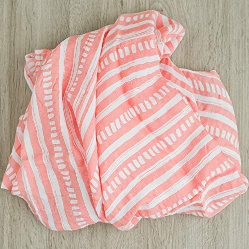 GRACED SOFT LUXURIES Muslin Swaddle Blankets | Breathable, Luxury, Soft & Decorative Baby Swaddle Blanket | Sunrise Bloom, 2-Pack - 47" x 47"