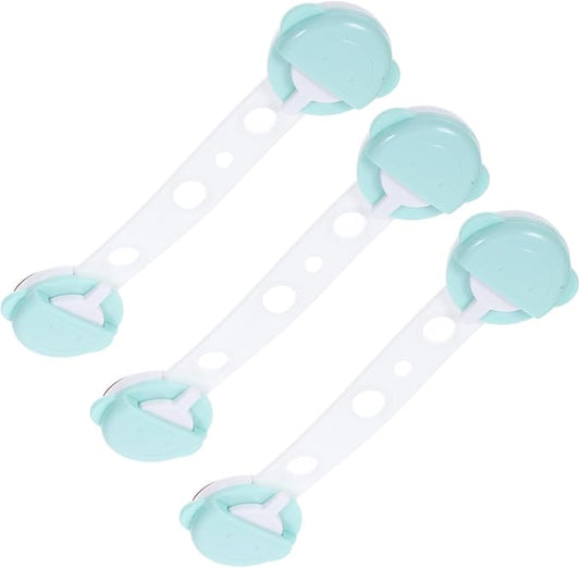 3pcs Cabinet Locks Childproof Safety Locks Elephant Shape Easy to Use for Safety