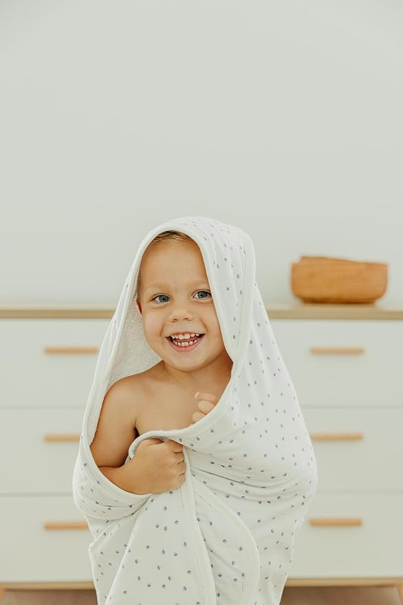 Copper Pearl Hooded Bath Towels Premium Knit/Terry Cloth Baby Towels with Hood, Pockets, and Cool Designs - Great to Gift and Make Bath Time Fun - Baby Bath Towel, Haze