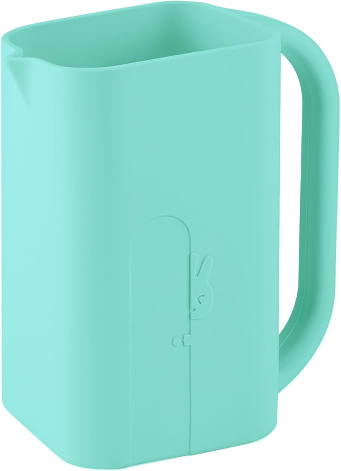 Baby Bath Rinse Cup 100% Food Grade Silicone Wash Rinser Cup For Kids (Turquoise)