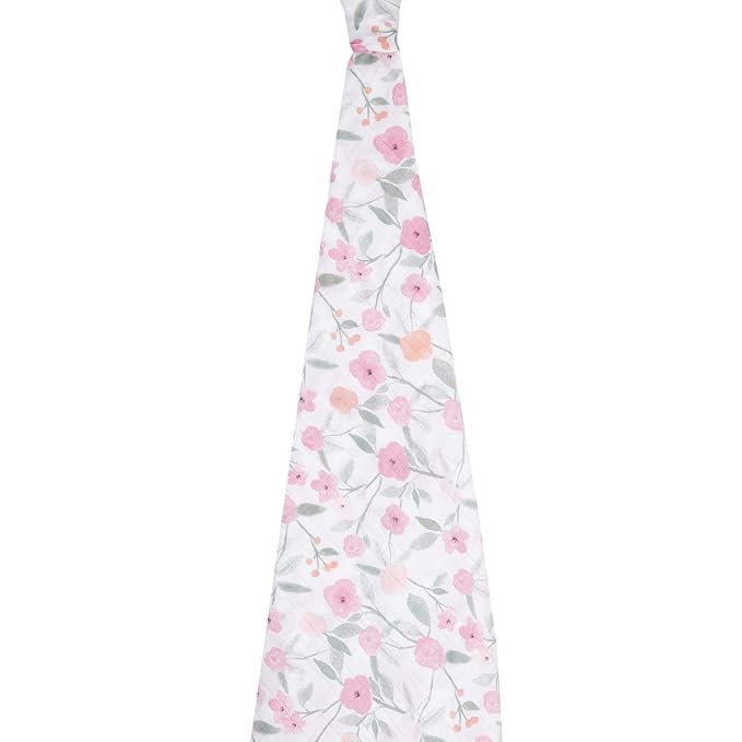 aden + anais Swaddle Blanket, Boutique Muslin Blankets for Girls & Boys, Baby Receiving Swaddles, Ideal Newborn & Infant Swaddling Set, Perfect Shower Gifts, Single, Mon Fleur