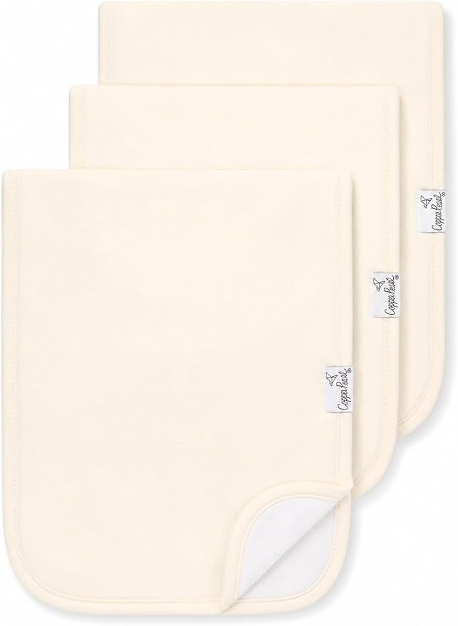 Copper Pearl Butter Burp Cloth Set