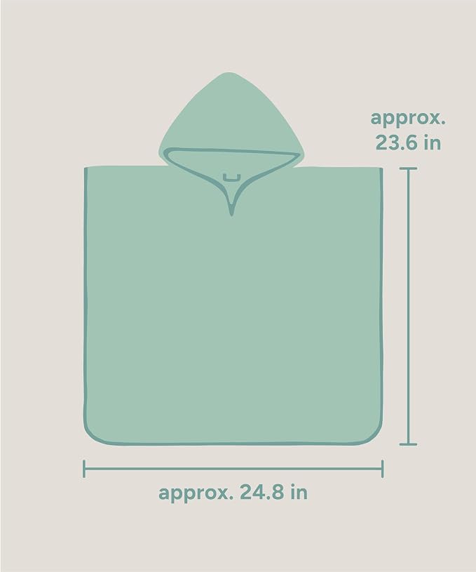 Ehrenkind® Kids Hooded Towel Poncho - 100% Organic Cotton Bathrobe for Boys & Girls, Soft & Absorbent Terry, Oeko-TEX Certified, One Size Rose, Perfect for Bath, Pool & Beach