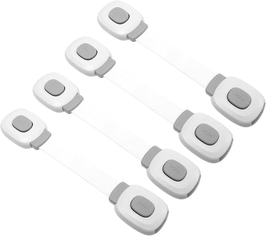 Totority 4pcs Boy Girl Safety Cabinet Lock Durable Proofing Latch for Fridge Closet Easy to Install and Use Prevents Accidental Openings