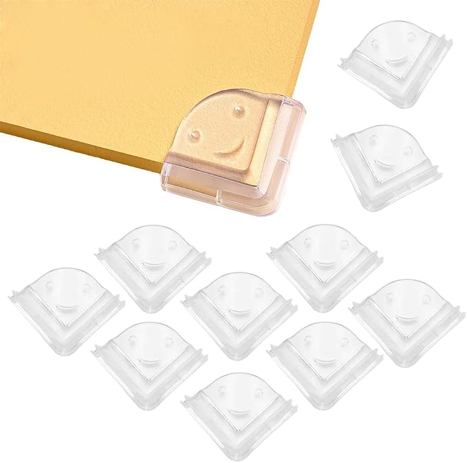 AKOAK 10 PCS Baby Safety Corner Protection, Table, Baby Protection, Furniture Corner and Edge Safety Bumper, with Strong Adhesion