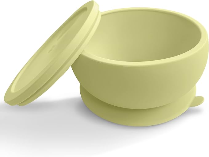 Octopod Silicone Baby Bowl with Lid - Suction Base - Abiie