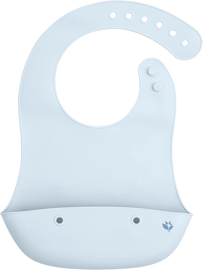 green sprouts Unisex Baby Silicone Scoop Bib