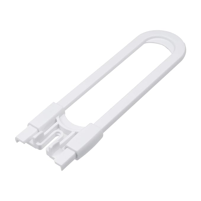 Sliding Cabinet Locks Baby Proofing ??Adjustable Child Safety Latches for Knobs & Handles ??2 Pack ??No Adhesive Drilling or Tools - White