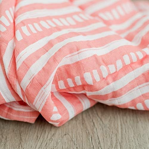 GRACED SOFT LUXURIES Muslin Swaddle Blankets | Breathable, Luxury, Soft & Decorative Baby Swaddle Blanket | Sunrise Bloom, 2-Pack - 47" x 47"