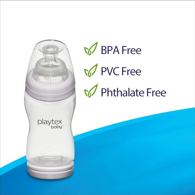 Playtex Baby VentAire Bottle, Helps Prevent Colic and Reflux, 6 Ounce Bottles, 3 Count