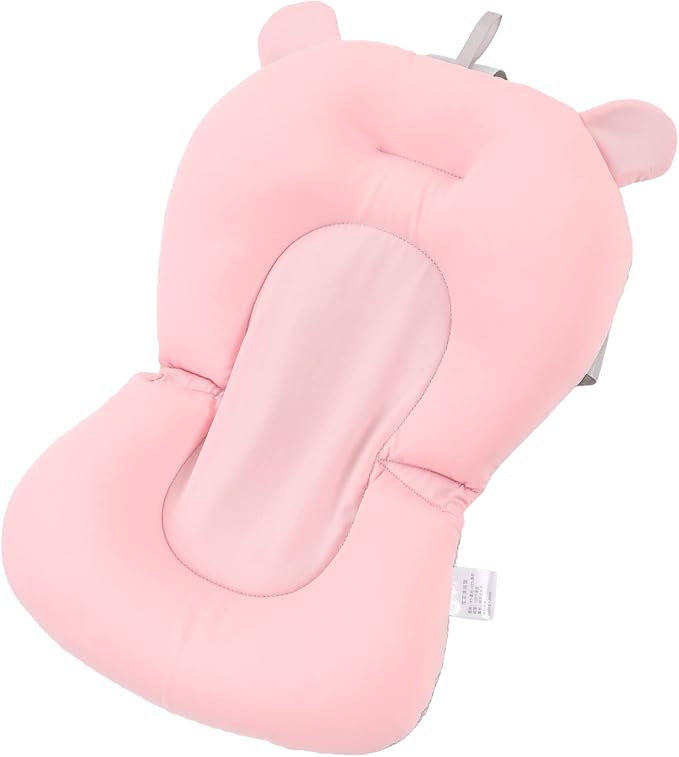 Toddler Bath Seat Baby Bath Seat Cushion, Fixation Large Space Adjustable Bathing Tub Seat for Taking a Shower for Toddler ( Bear)