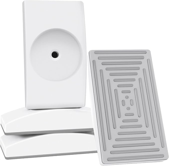 Baby Gate Wall Protector, Wall Guard for Pressure Gates, Protect Cups for Pressure Mounted Door, White, Rectangle, 4PCS