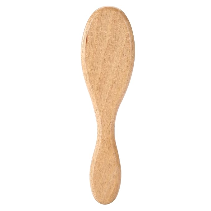 Hair Cleaning Brush, Shine and Texture, Hair Brush for Women Men, Soft Brush with Wood Handle for Thin and Fine Hair, Improve Growth