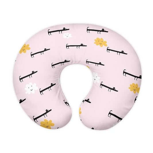 Dachshund Nursing Pillow Cover, Premium Quality Soft Breast Feeding Pillow Covers Great for Breastfeeding Moms