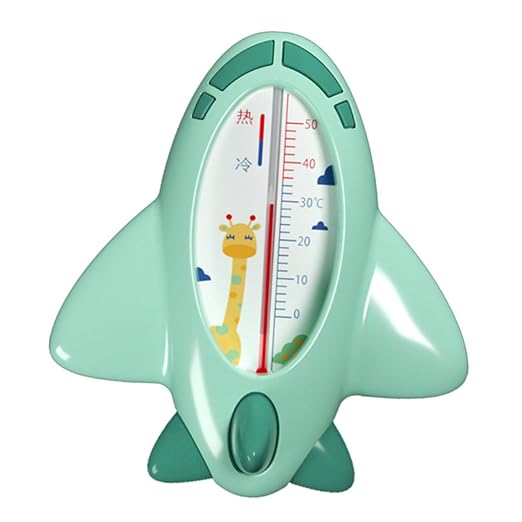 UPKOCH 1pc Water Thermometer for Newborn Bathtub Pool and Tub Thermometer Cartoon Plane Shape Easy to Use and Read