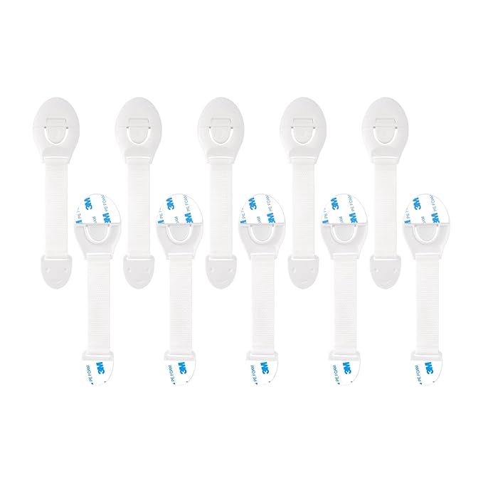 10 Pack Child Safety Ribbon Locks.