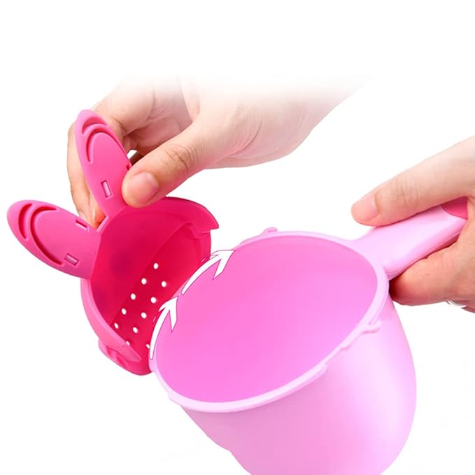 Baby Bath Waterfall Rinser Shampoo Rinse Cup Cartoon Shower Washing for