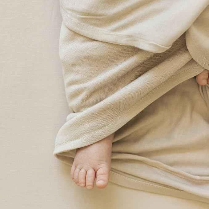 Little Unicorn Premium Stretch Knit Swaddle Blanket | Super Soft with Optimal Stretch & Breathability for swaddling (Pebble)