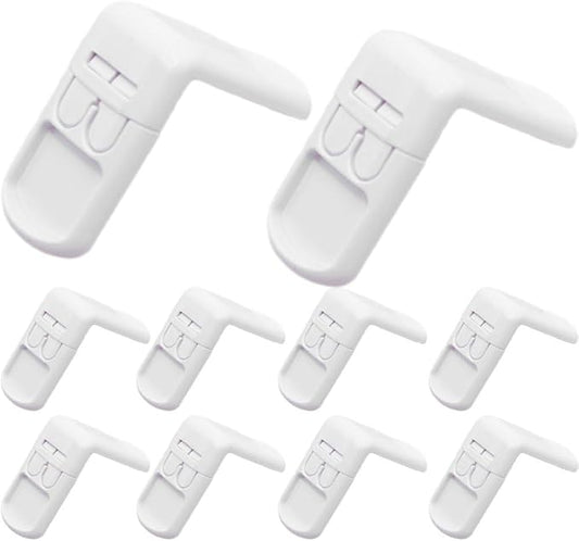 Cupboard Locks for Children, 10pcs Baby Proof Safety Cupboard Locks, Plastic Child Locks for Cabinets Drawer Door Fridge Locks for Kids Baby