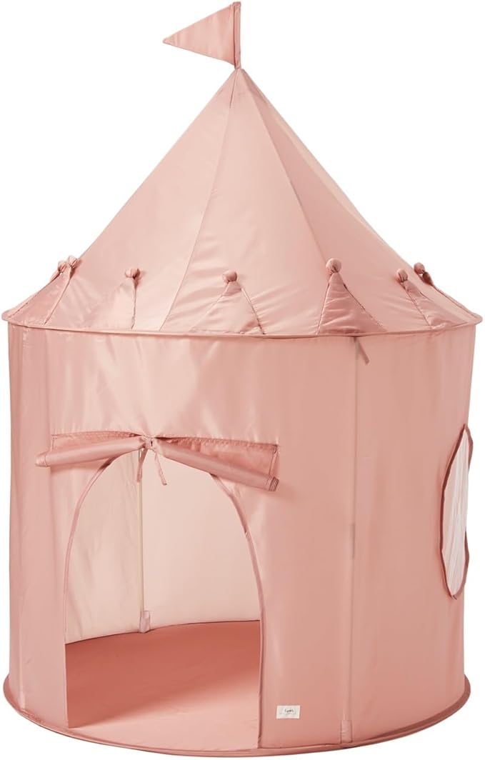 3 Sprouts Kids Play Tent - Sustainable Recycled Fabric ??Fun Spacious Childs Playhouse for Indoor Games for Boys & Girls - Durable Fort Pop Up House for Toddlers & Children Age 3-10 - Pink