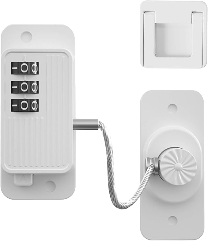 Keep Your Kitchen Safe with Our Fridge Lock - Childproof Your Refrigerator and Cabinets with Our Strong Adhesive Lock