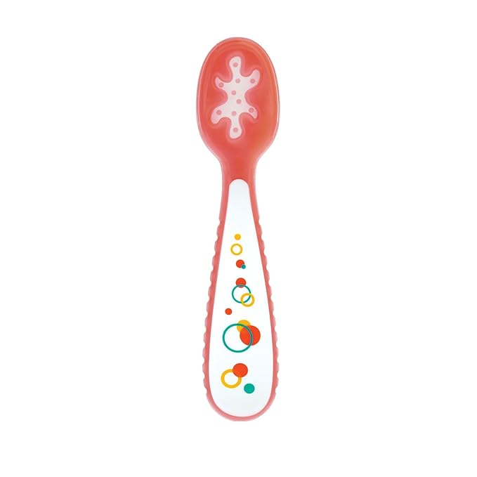 Nuby Baby's First Spoons Set - (3-Pack) Feeding Utensils for Babies - 6+ Months - Bubbles