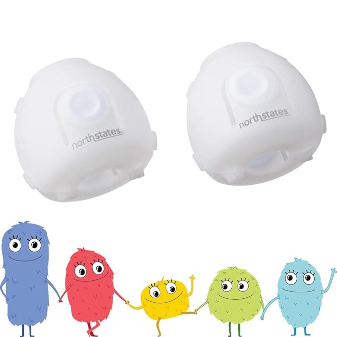 Toddleroo by North States - Door Knob Covers for Baby Proofing: Child Proof Door Knob Safety Cover for Kids - White 2 Count (Pack of 6)