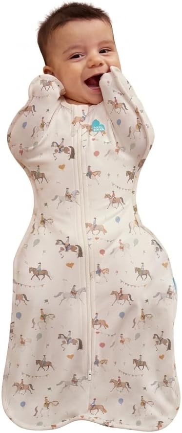 Love to Dream Swaddle UP, Baby Sleep Sack Self-Soothing Swaddles for Newborns, Improves Sleep, Secure Fit Calms Startle Reflex, New Born Essentials for Baby, 1.0 TOG, 5-8.5 lbs, Year of the Horse