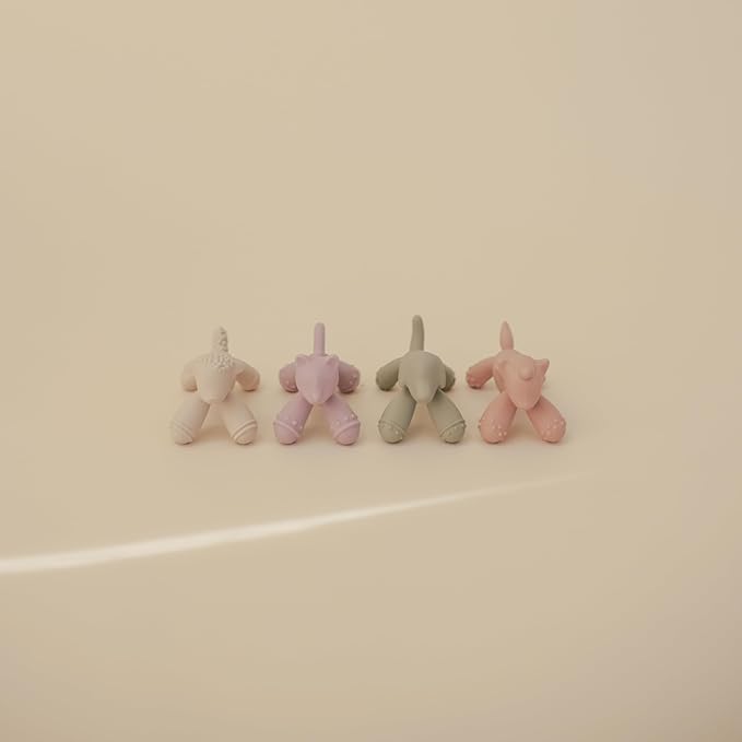 mushie Silicone Baby Teether Toy | Cat Figurine Teether