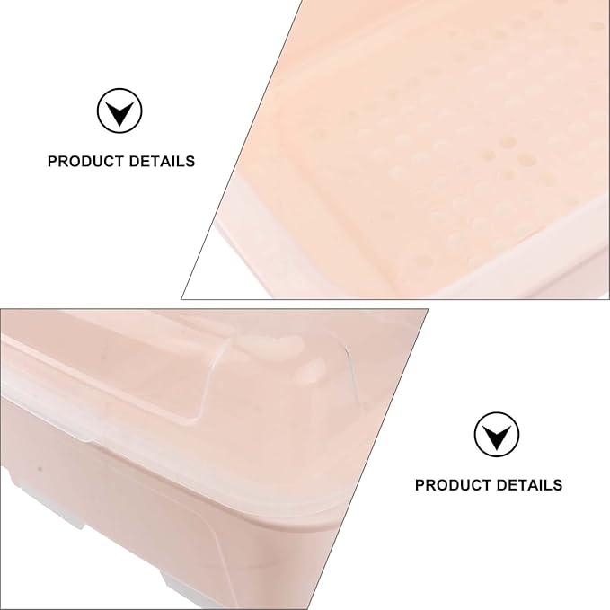 Operitacx Baby Bottle Drying Rack Kitchen Drain Rack Dish Drying Bowl Chopsticks Drainer Holder Dishes Organizer Tableware with Lid Cover for Restaurant Kitchen Home
