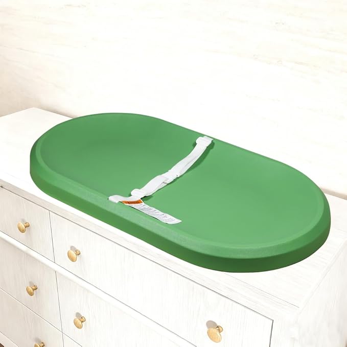 Baby Changing Pad - Lightweight Wipeable Foam Changing Pad, Waterproof Comfortable Design for All Changing Tables, 30"x 15.6", Green