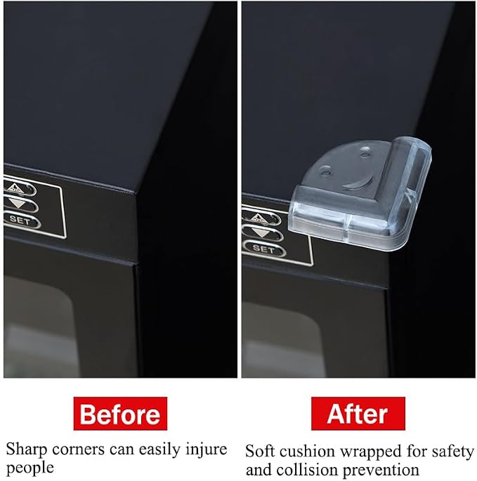 AKOAK 10 PCS Baby Safety Corner Protection, Table, Baby Protection, Furniture Corner and Edge Safety Bumper, with Strong Adhesion