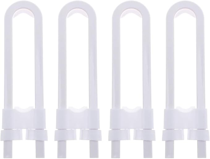 BESTonZON 4 Pack Child Safety Cabinet Locks Childproof Drawer Locks Easy Install U-shaped Door Latches No Drilling Required
