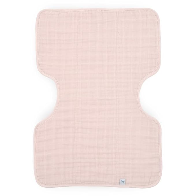 Little Unicorn Cotton Muslin Burp Cloth - Light Pink