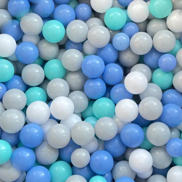 200/500/1000/2000 Count Soft Plastic Ball Pits Balls Colorful Play Pits Balls for Pet Dogs Ball Pits 2.2" Large Phthalate Free Bpa Free Balls for Toddlers 1-3 Baby Kids