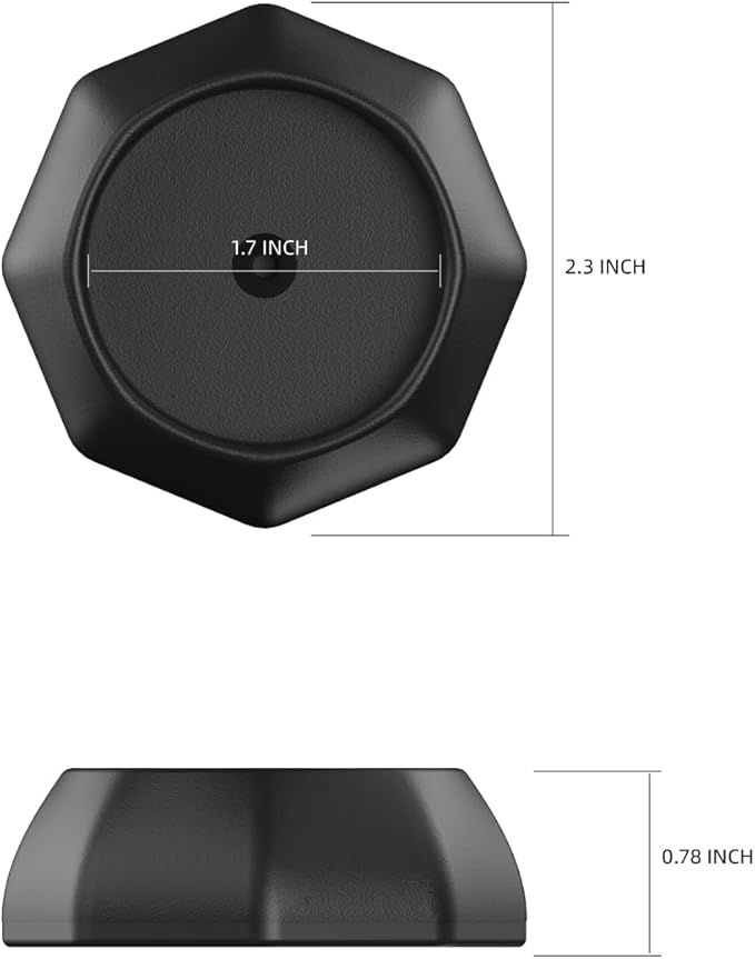 ICERO Baby Gate Wall Protector - Protect Walls & Doorways from Pet & Dog Gates - Pressure Mounted Gates Work on Stairs - Gates Wall Cups - 8 Pack - Black