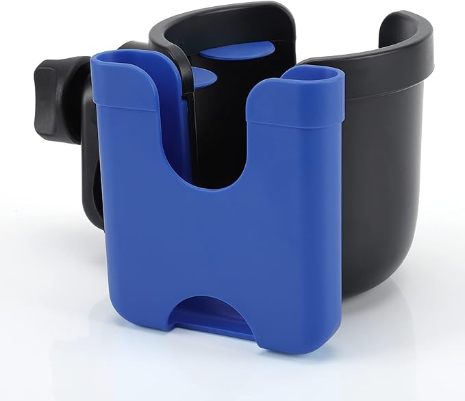 Accmor Stroller Cup Holder with Phone Holder, Bike Cup Holder, Universal Cup Holder for Uppababy Nuna Doona Strollers, 2-in-1 Cup Phone Holder for Stroller Bike Wheelchair Walker Accessory