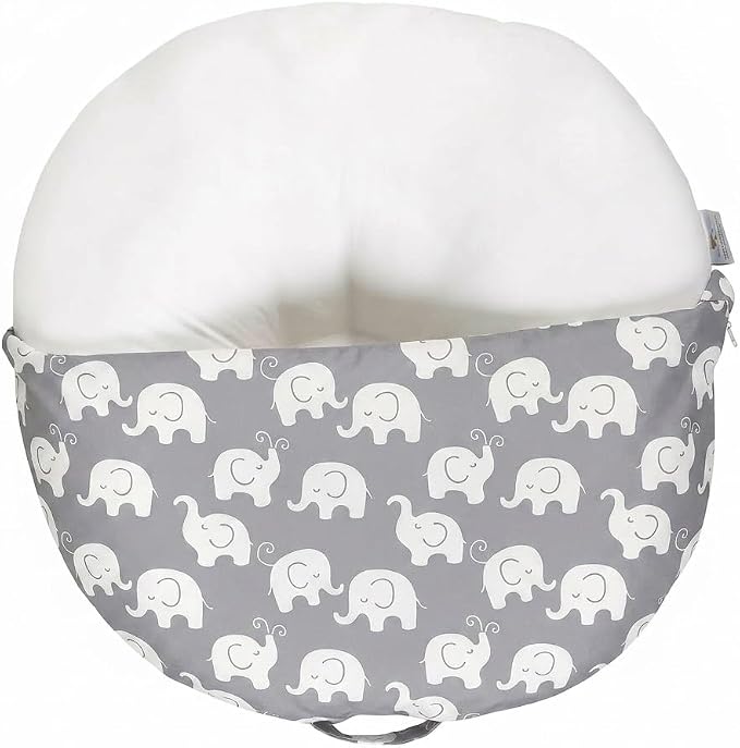 Ultra Soft Nursing Pillow Cover, Removable Breathable Cotton Slipcover for Breastfeeding & Maternity Support, Multifunctional Feeding Cushion Cover for Mom and Baby (JJ)