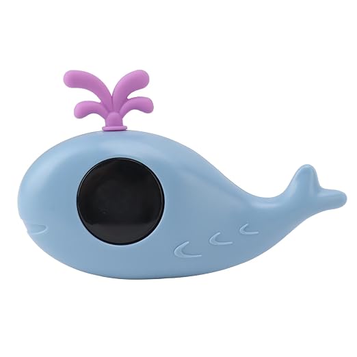 Baby Bath Thermometer Cute Whale Shape Digital Water Measurement for Newborn Parents (Blue)