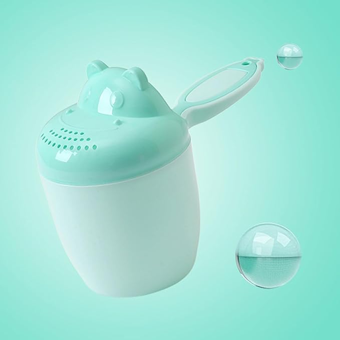 Kids Shower Rinse Cup Hair Wash Rinser Easy Grasp Shampoo Rinser Cup Ear Eyes Protective Wash Cup Toddler Bathtub