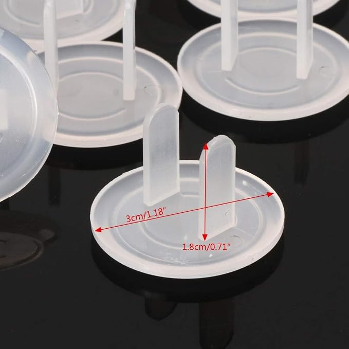 10 Pcs White US Power Socket Electrical Outlet Baby Safety Guard for Protection Anti Electric Shock Plugs Protector Cover Socket Cover Plate, Electrical Safety Products
