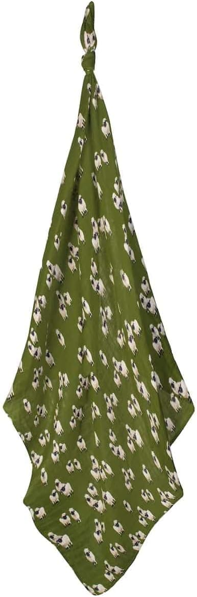 Milkbarn Baby Swaddle Blanket - Soft & Gentle 100% Rayon from Bamboo - Nursery Swaddling Blankets for Boys and Girls, Valais Sheep