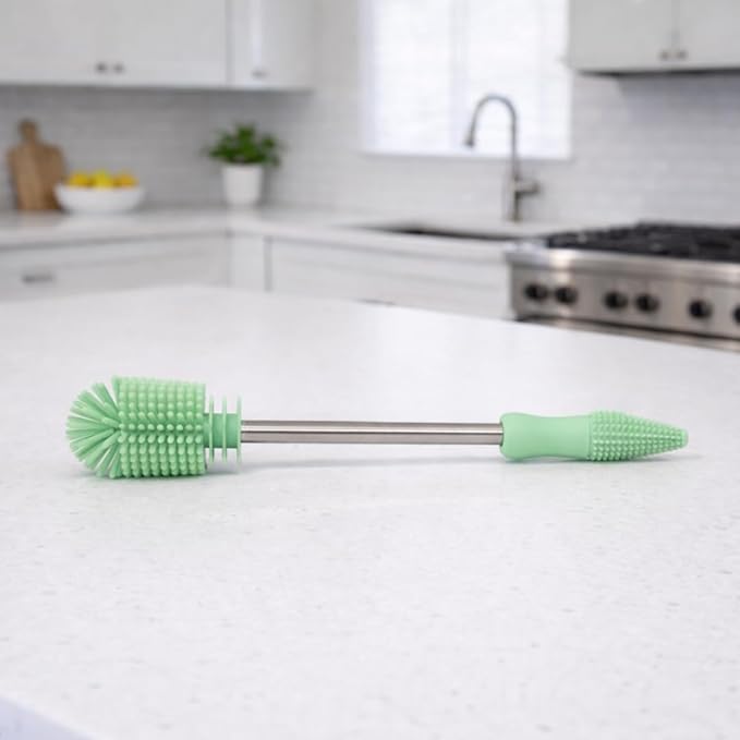 Haakaa Silicone Cleaning Brush ??Household Cleaning Brushes for Bottles and Crevices ??Food-Grade Silicone: Dishwasher Safe