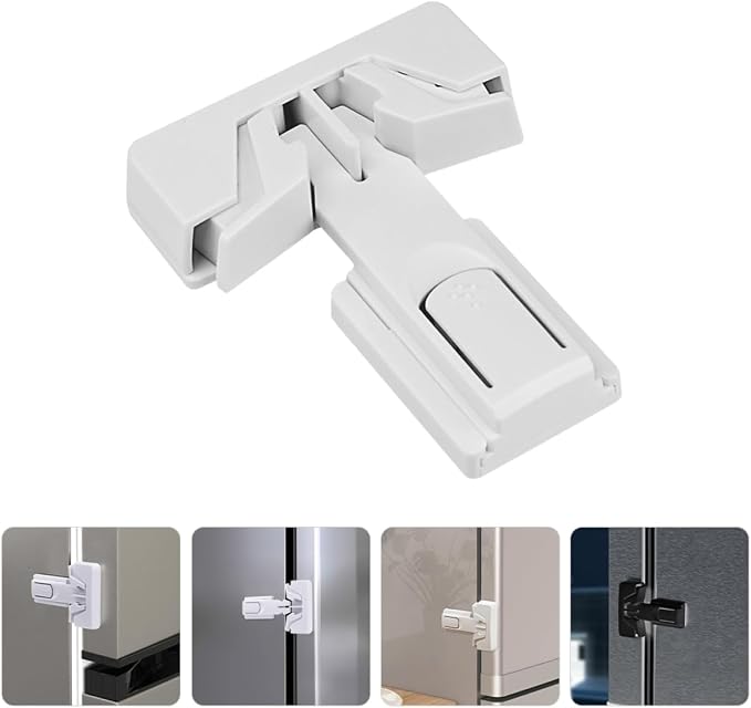 2pcs Childproof Cabinet Locks Safety Latches for Cabinets and Cupboards Easy to Install Versatile Protection for Toddlers and Pets Black and White Colors