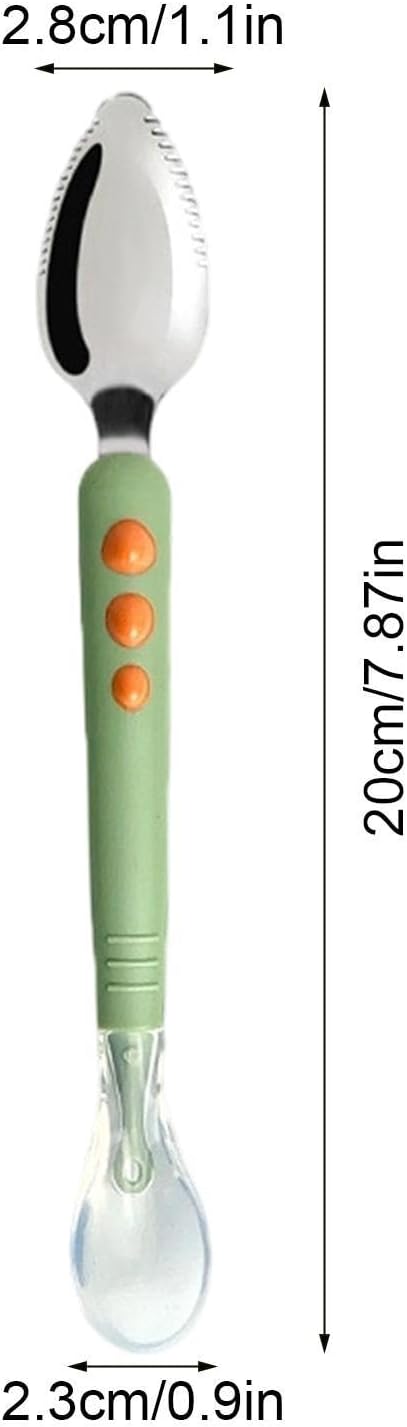 Ids Spoons - Comfort Grip Kitchen Gadgets, Kids Food Feeding Spoons | Training Utensils With Easy Hold Design For Fruit, Puree, Food